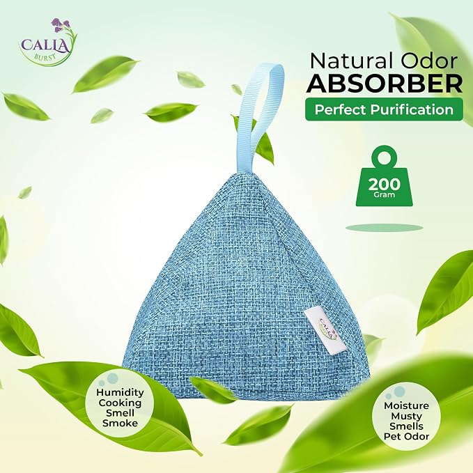 4 Pack Bamboo Charcoal Air Purifier Bags 200 Grams Each - Activated Charcoal Odor Absorber for Car, Pets & Closet, alternate
