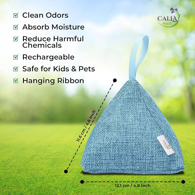 4 Pack Bamboo Charcoal Air Purifier Bags 200 Grams Each - Activated Charcoal Odor Absorber for Car, Pets & Closet, alternate