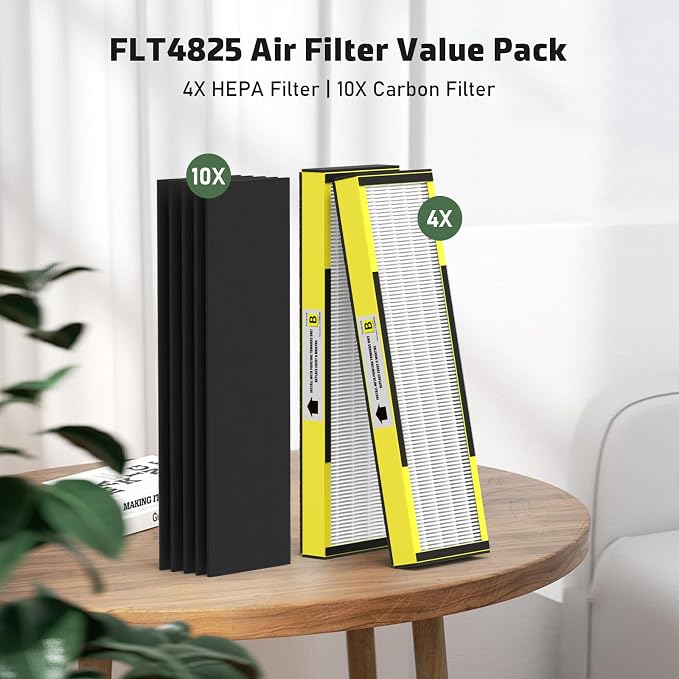 4 Pack FLT4825 HEPA Filter B Replacement Compatible with AC4825 AC4825E AC4300 AC4800 AC4880 AC4900 AC4850, alternate product