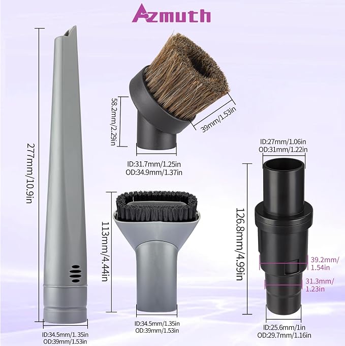 4 Pack for Shark Vacuum Brush Attachments Replacement Shark Navigator Lift Away Upright Vacuum Attachments NV350, NV352