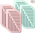 4 Pack Fridge Deodorizer Odor Eliminator, Activated Charcoal Air Freshener Leaves Shaped Fridge Smell Eliminator for