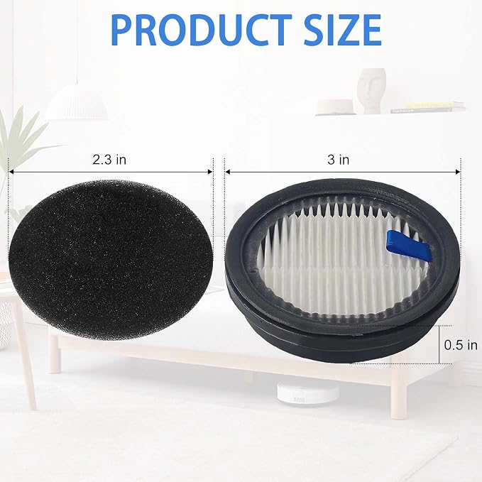 4 Pack HEPA Filters and 4 Pack Sponge Filters Replacement for Afoddon A200Pro/A200, alternate product view 5