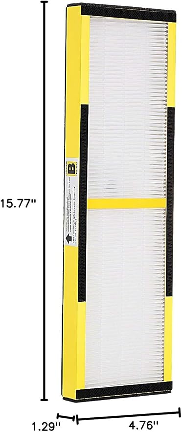 4 Pack HEPA only, FLT4825 True HEPA Filter B Replacement, Compatible with Guardian Air Purifier AC4825 AC4300 AC4800 AC4900