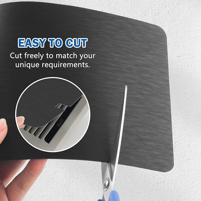 4 Pack High Strength Magnetic Vent Covers 5.5" x 12" Metallic Stronger Magnet Air Vent Cover Universal Vent Covers for Home