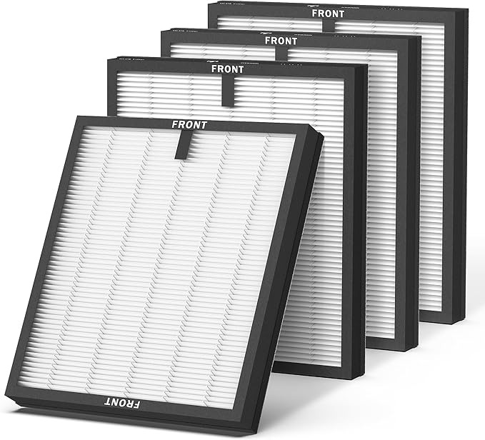 4 Pack HY4866 True HEPA Replacement Filters Compatible with HY4866 Air Purifier, product image