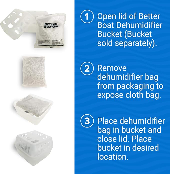 4 Pack Moisture Absorber Refill Bags, Unscented and Fragrance-Free Pellet Packs, Dehumidifier Refills for Buckets, alternate