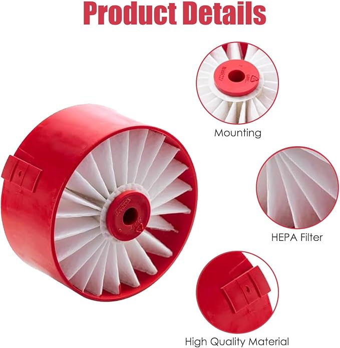 4 Pack N858184 Hepa Filters Compatible with Craftsman V20 Cordless Stick Vacuum CMCVS001D1, for Black & Decker BSVF1 BSV2020