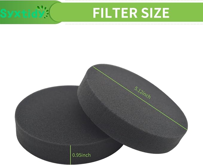 4 Pack Premotor Filter for Powerforce Helix Vacuum 2191, 2190,1700,1797 Foam Filters Replacement,Parts #1608225