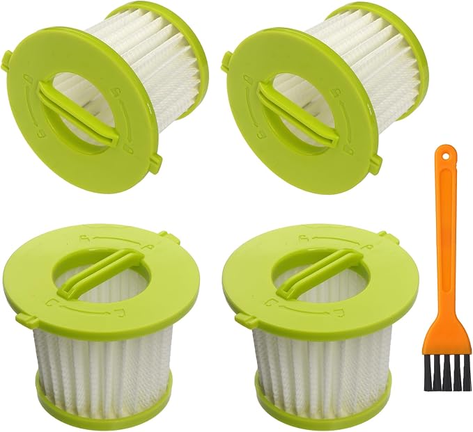 4 Pack Replacement Filter Compatible with ONE+ 18V Handheld Vacuum Models PCL700 PCL704 PCL705 Part # A32F05N A32HF00