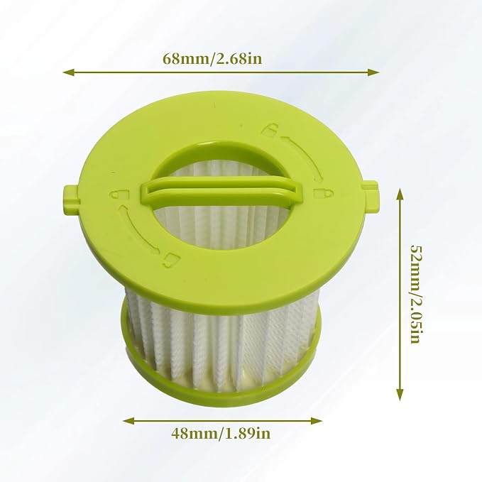 4 Pack Replacement Filter Compatible with ONE+ 18V Handheld Vacuum Models PCL700 PCL704 PCL705 Part # A32F05N A32HF00