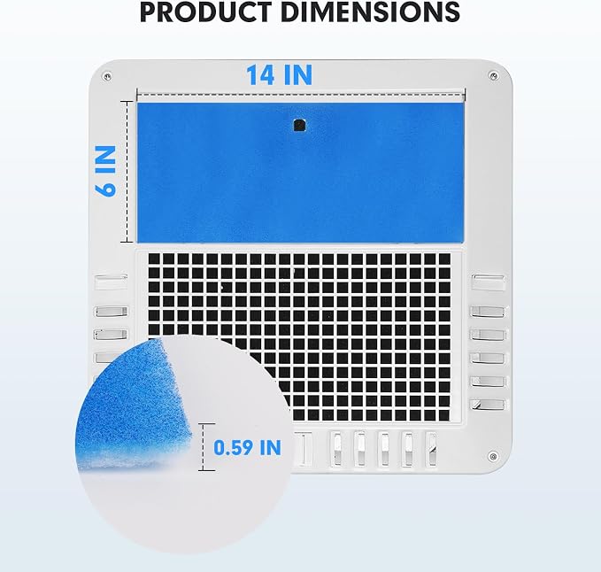 4-PACK Conditioner Filter Replacement Filters For MERV 6 AC Air Filter 6" x 14" 4 pieces, alternate product view 6
