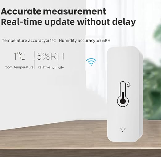 4-Pack WiFi Temperature Humidity Sensor: Indoor Thermometer Hygrometer with App Alert, Free Data Storage Export, alternate