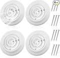 4 Pieces 6 Inch Round Vent Cover, Ceiling Diffuser HVAC Vent Duct Cover Replacement with Screws to Install