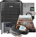 4 Ton 13.8 SEER2 Central Air Conditioner Split System & Mobile Home Coil with 50ft Install Kit - R32 Single