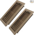 4" x 10" Floor Register 2 Pack - Heavy Duty Steel Walkable Floor Vents - Easy Adjust Air Supply Lever - Vent Covers for Home