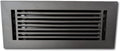 4 x 12 Cast Aluminum Linear Vent Cover with Damper - Carbon Gray (Overall: 5.75 x 13.75) | Floor Register - Wall