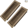 4" x 12" Floor Register 2 Pack - Heavy Duty Steel Walkable Floor Vents - Easy Adjust Air Supply Lever - Vent