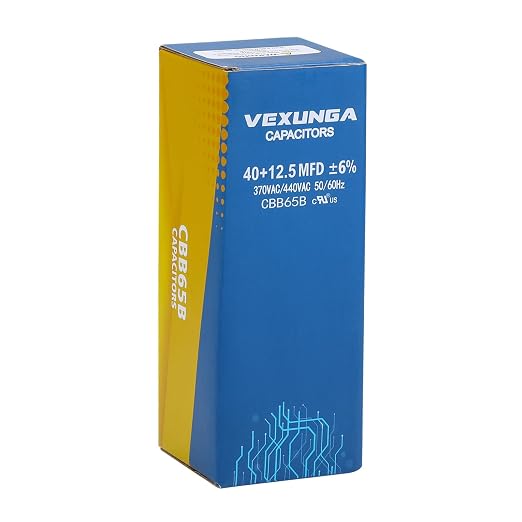 40/12.5 uF 40+12.5 MFD 370VAC or 440VAC Dual Run Start Round A/C Capacitor CBB65 Air Conditioner Capacitors for, alternate