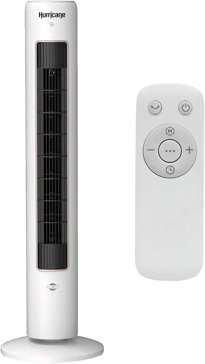 40 Inch Triple Action Air Enhancing Tower Fan and Aromatherapy Diffuser with Remote Control and Floor Mount Construction, 2