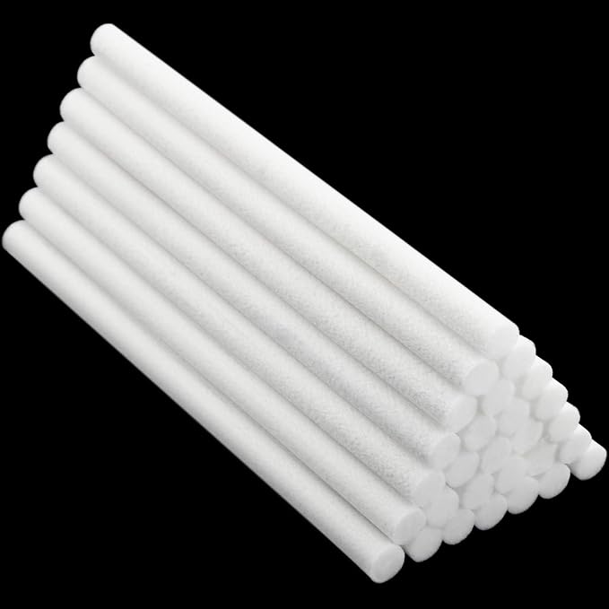 40 Pieces Humidifier Filter Cotton Refill Travel Mini Humidifier Filters Sticks Car Filters Replacement Parts for Portable