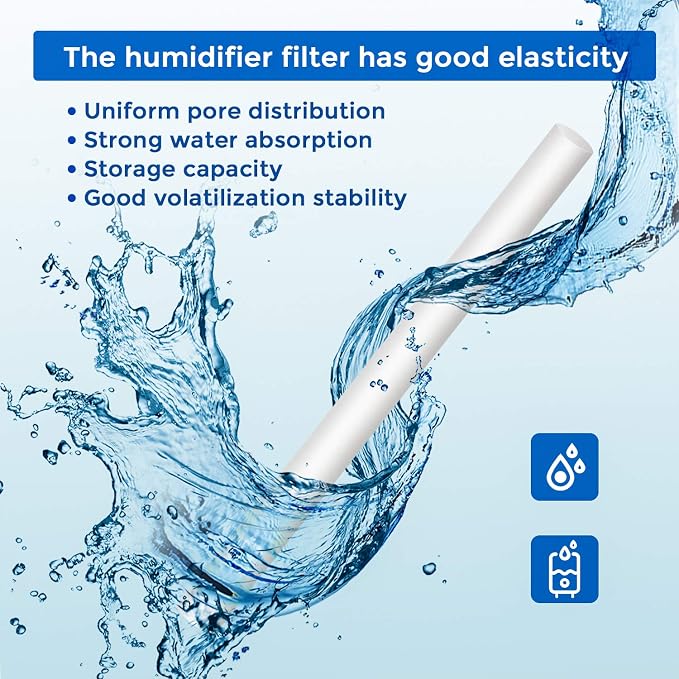 40 Pieces Humidifier Filter Cotton Refill Travel Mini Humidifier Filters Sticks Car Filters Replacement Parts for Portable