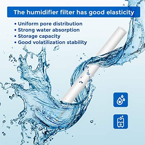 40 Pieces Humidifier Filter Cotton Refill Travel Mini Humidifier Filters Sticks Car Filters Replacement Parts for Portable