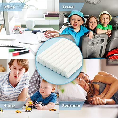 40 Pieces Humidifier Filter Cotton Refill Travel Mini Humidifier Filters Sticks Car Filters Replacement Parts for Portable