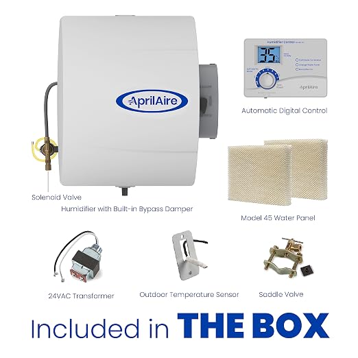 400 17-gal. Whole-House Evaporative Humidifier with Automatic Digital Control for up to 5,000 sq. ft., alternate product view