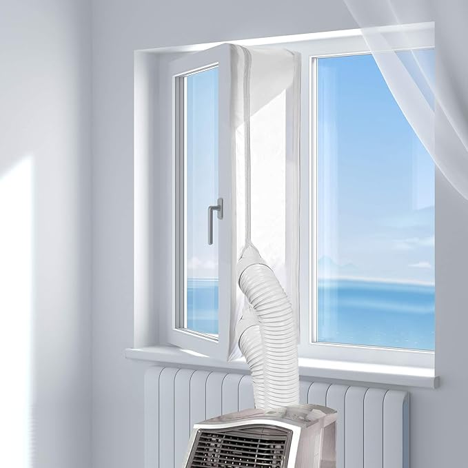 400CM (157") Universal Window Seal for Portable Air Conditioner and Tumble Dryer – Works with Mobile Air-Conditioning, Easy