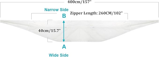 400CM (157") Universal Window Seal for Portable Air Conditioner and Tumble Dryer – Works with Mobile Air-Conditioning, Easy