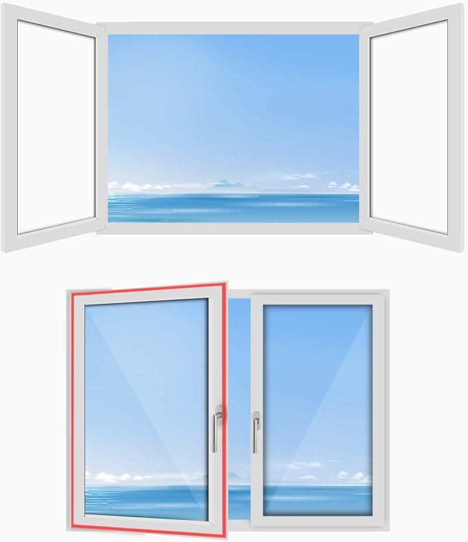 400CM (157") Universal Window Seal for Portable Air Conditioner and Tumble Dryer – Works with Mobile Air-Conditioning, Easy