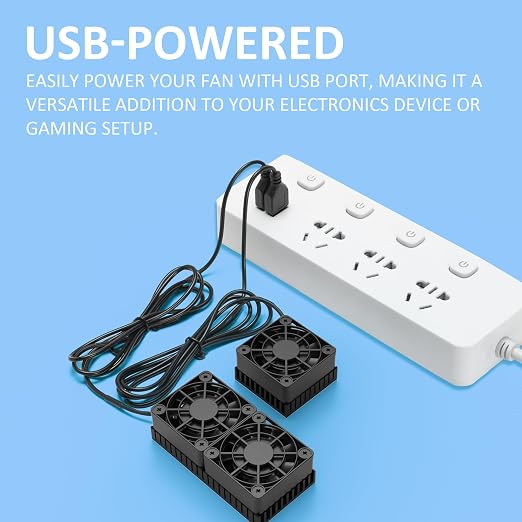 40mm Mini USB Radiator Desk Fan Silent and Efficient 4010 Fan with Included 5mm Aluminum Heat Sink and Thermal, alternate