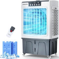 41" Swamp Cooler, 3100CFM Evaporative Air Cooler with 12 Gallon Water Tank, Portable Outdoor Air Conditioner with Remote