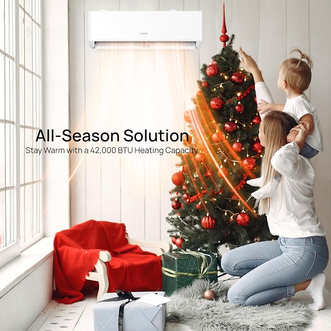 42,000 BTU 3 Zones Mini Split AC/Heating System, 22 SEER2, R454B, Ductless Multi Zones Inverter Mini Split Air Conditioner