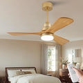 42 Inch Ceiling Fans with Lights and Remote, Dimmable LED Light, Quite Reversible DC Motor,Memory Function,Modern Solid Wood