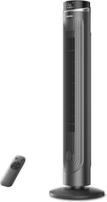 42-Inch Tower Fan for bedroom, Standing Fan with 90° Oscillation, 28ft/s, 5 Speeds & 4 Modes, Eco Mode, 12H Timer, 23dB