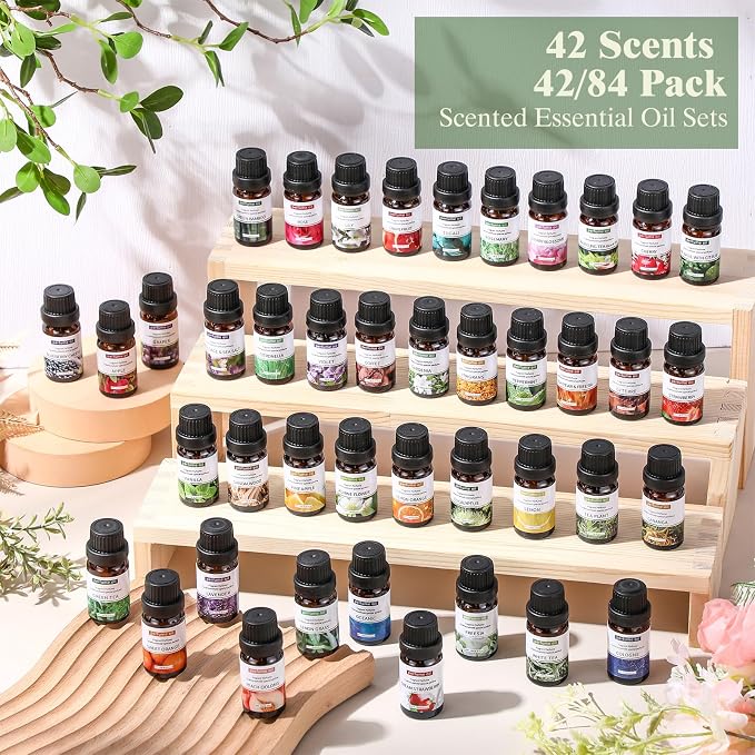 42 Pcs Essential Oil Set for Diffuser 10ml Each Fragrance Oil for Candle Making, Soap Making, Aromatherapy, alternate product