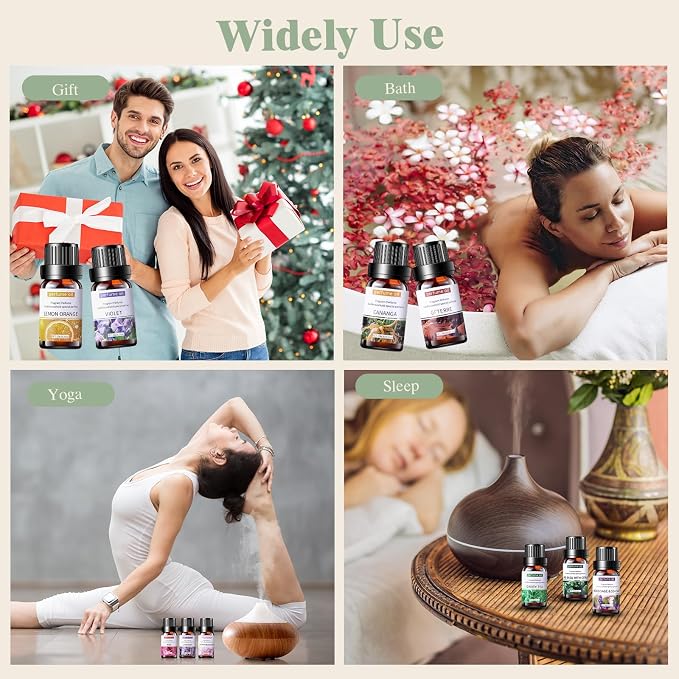 42 Pcs Essential Oil Set for Diffuser 10ml Each Fragrance Oil for Candle Making, Soap Making, Aromatherapy, alternate product