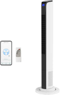 42in Tower Fan with Remote & APP Control, Smart Bladeless Floor Fan with 3 Modes 3 Speeds, Digital Display and