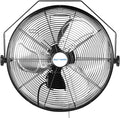 4300 CFM 18 in. Outdoor Wall Mount Fan, 3-Speed Waterproof Wall Fan Industrial Grade High Velocity Outdoor Fans for Patio