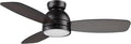 44" Ceiling Fan with Light Flush Mount, DC 10 Speeds Silent Ceiling Fan with Remote, 3 Light Colors Dimmable LED, for Living