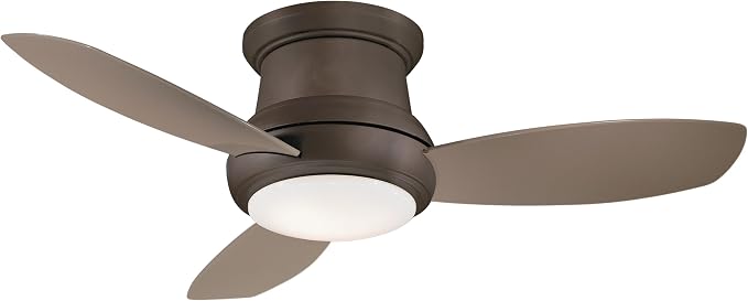 44" LED FLUSH MOUNT CEILING FAN,Oil-Rubbed Bronze (LED Light), alternate product view 2