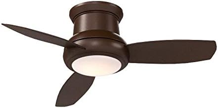 44" LED FLUSH MOUNT CEILING FAN,Oil-Rubbed Bronze (LED Light), alternate product view 3