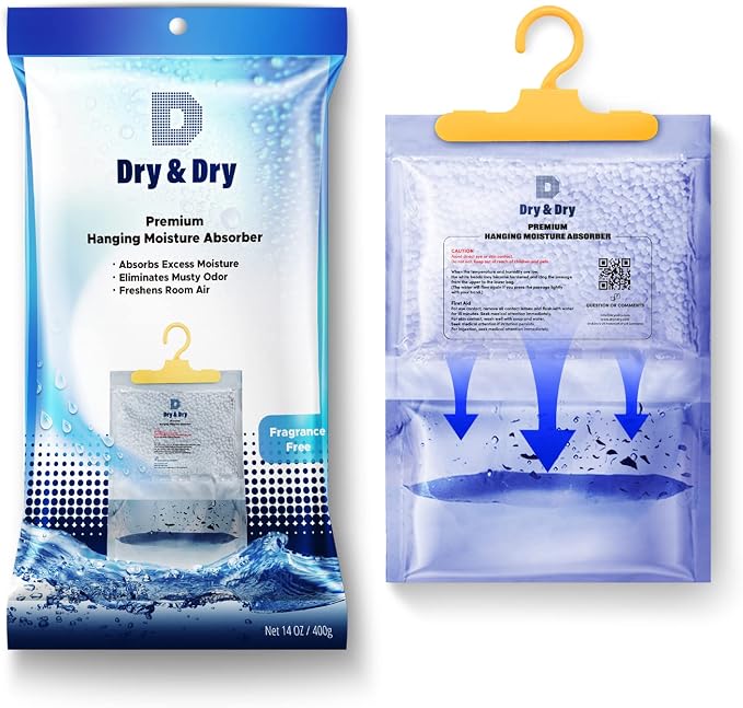 44 Pack[7 OZ] Premium Moisture Absorbers Dehumidifiers for Home Dehumidifier for Basement Dehumdifiers for Bedroom Small