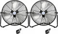 4600 CFM 20" High Velocity Floor Fan, 3-Speed Heavy Duty Metal Fan with Wall-Mounting System, Industrial Shop Fan for