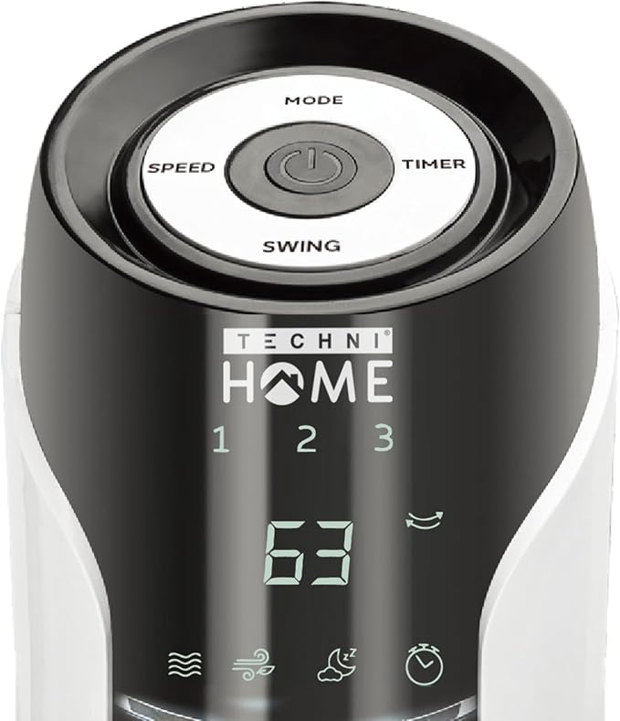48" Tower Fan with Remote, Standing Fan for Bedroom with 3 Wind Modes and Speeds, LED Display, 15 Hour Sleep Timer, alternate