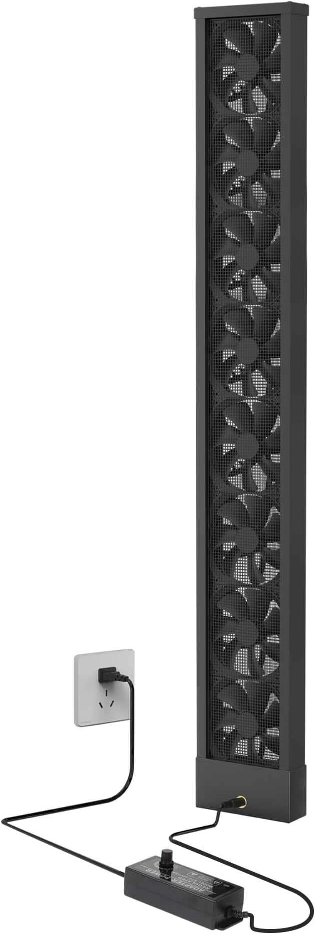 49.2-51.2 Inch Vertical Window Exhaust Fan for Sliding Windows – Fit Window Top and Bottom Frames Securely Tool-Free Setup