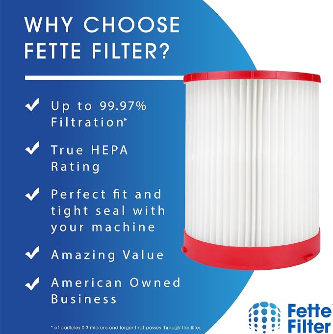 49-90-1977 Large Wet/Dry Vacuum HEPA Filter Compatible with M18 Fuel Wet/Dry Vacuums Models 0910-20, alternate view