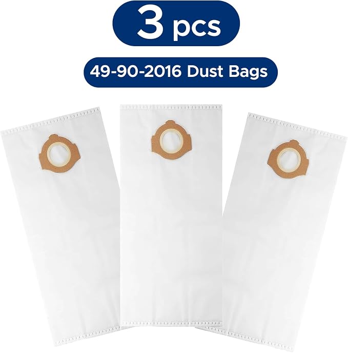 49-90-2016 Fleece Dust Bags for 0960-20, 0960-21 M12 FUEL 1.6 Gallon Wet/Dry Vacuum & 0970-20 M18 FUEL, alternate