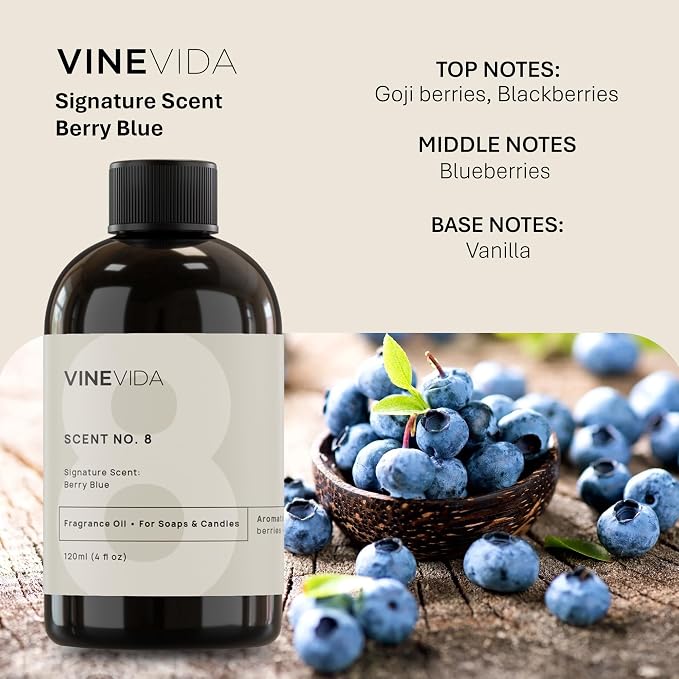 [4oz] Berry Blue - Fragrance Oil for Candle & Soap Making - Made in USA, alternate product view 2